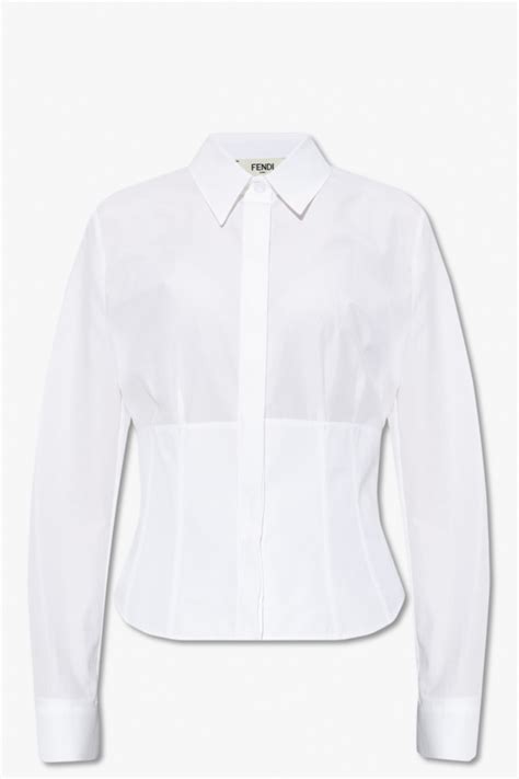 fendi cotton shirt|Fendi denim shirt.